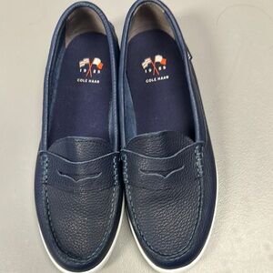 Cole Haan Blue Moccasins Comfortable Slip-On Shoes size 8.5